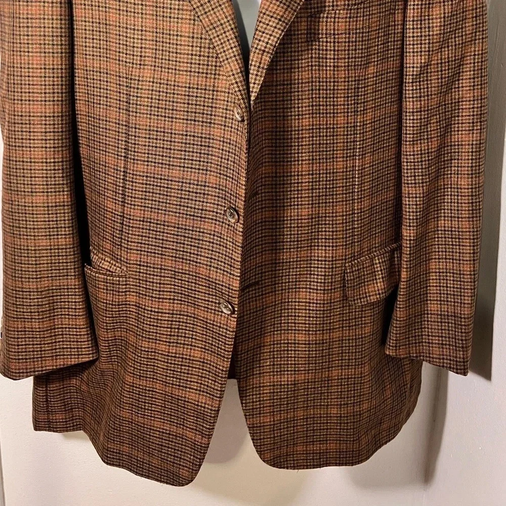 Ermenegildo Zegna/beercroft & bull, 42L cashmere plaid, button front sports coat